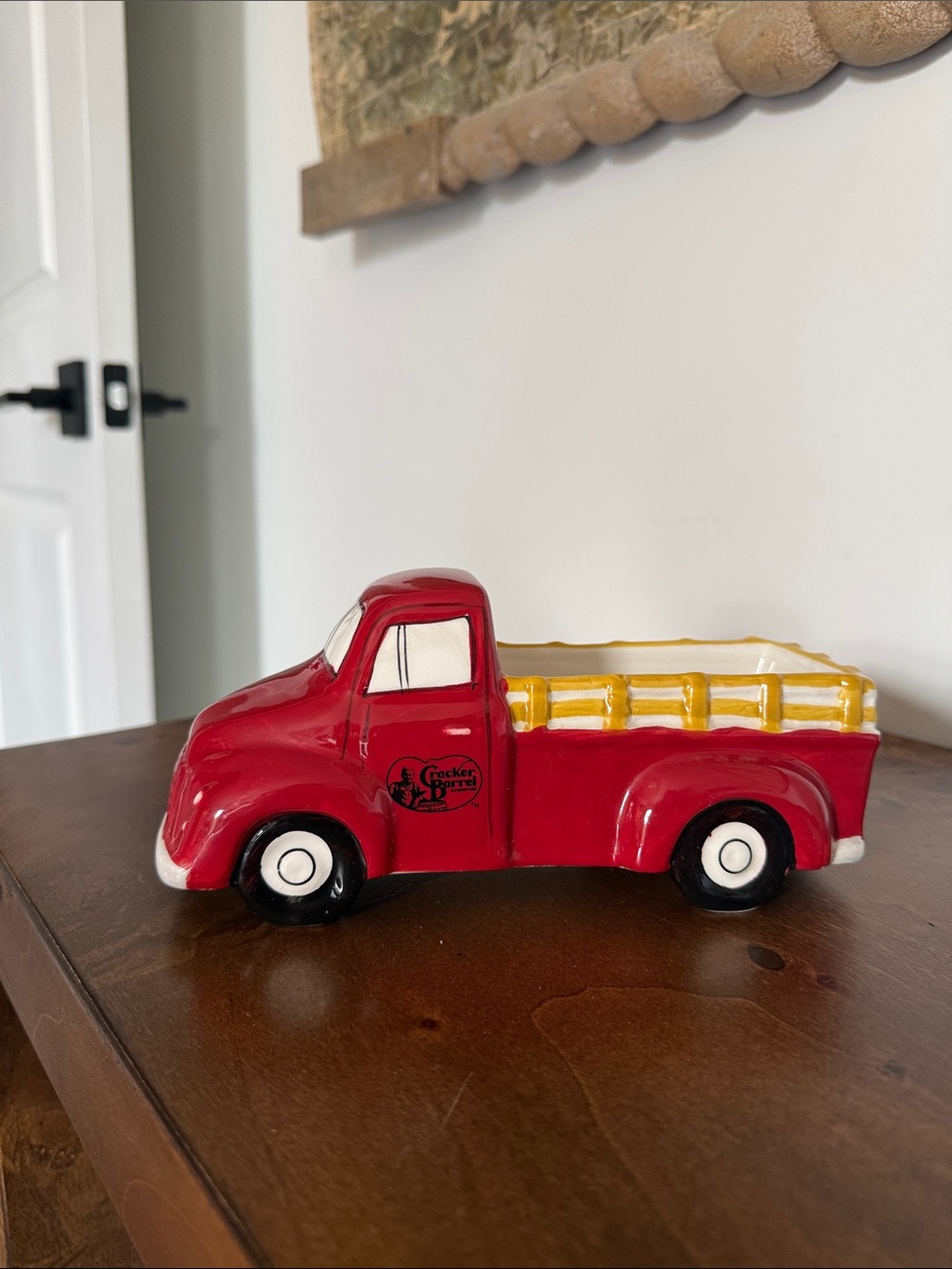 Cracker Barrel Ceramic Red Pick Up Truck NEW